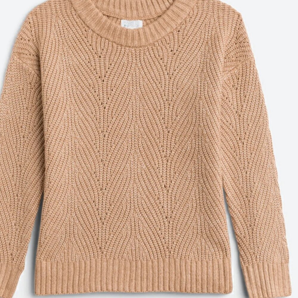 Nori Striated Stitch Crewneck Pullover